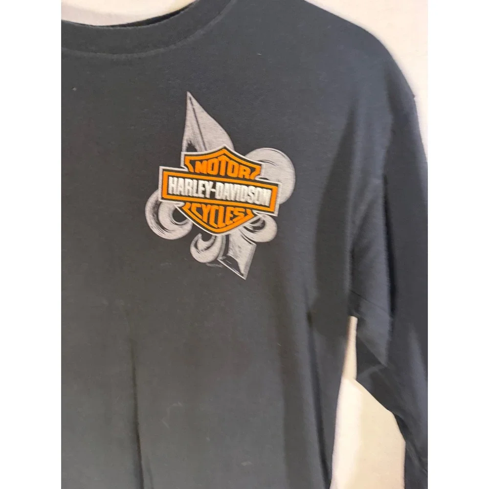 Harley-Davidson Voodoo New Orleans Jester Skull Long Sleeve Shirt Mens M